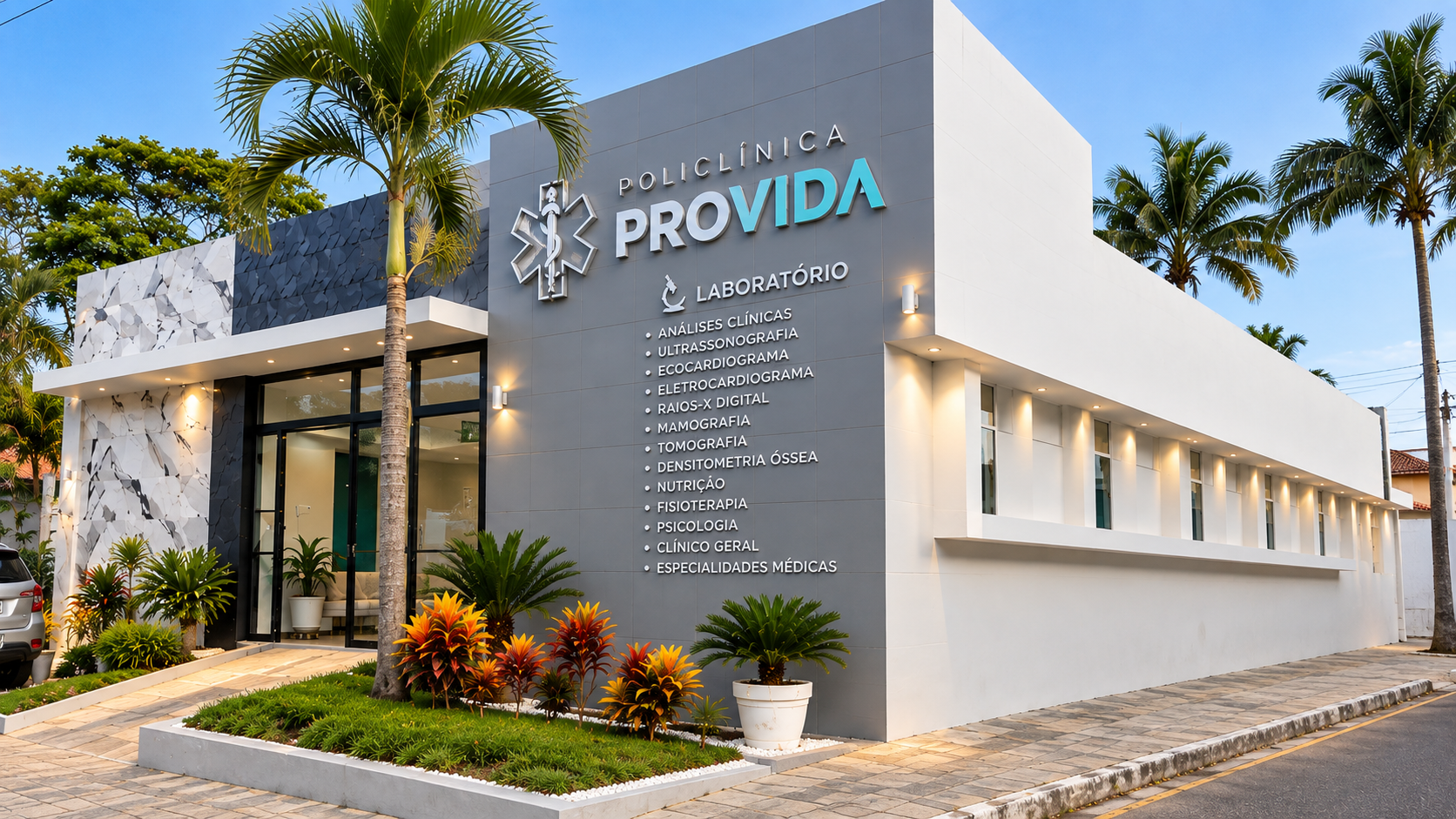 Fachada da Clínica Provida